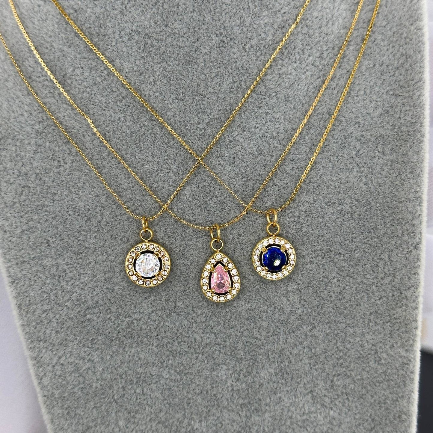 Necklace, 18K Gold Plated Steel