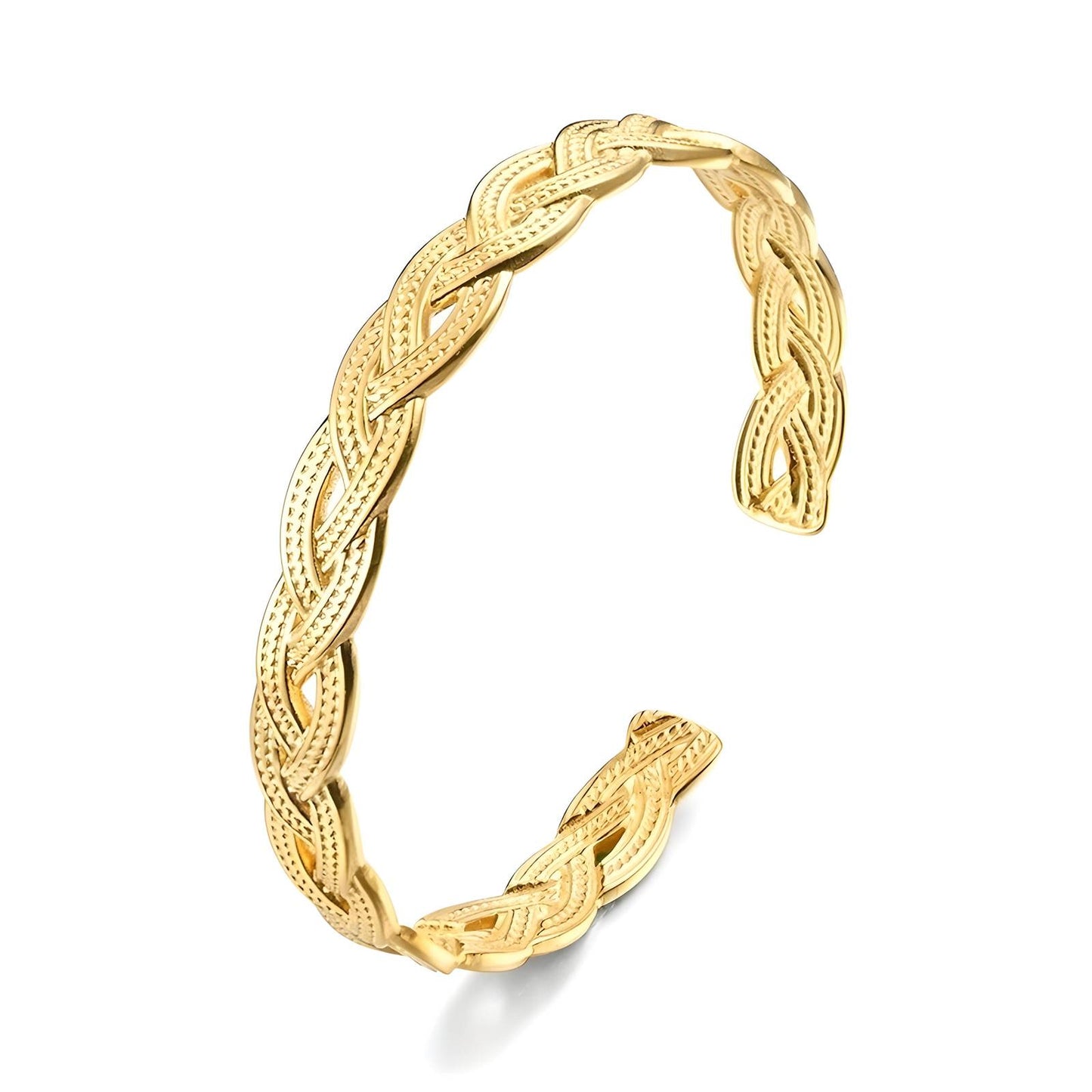 Bracelet, 18K Gold Plated Steel
