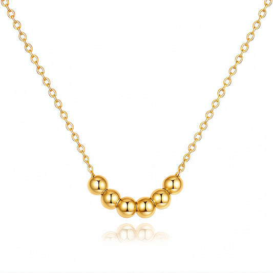 Necklace, 18K Gold Plated Steel