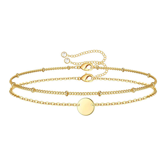 Bracelet, 18K Gold Plated Steel