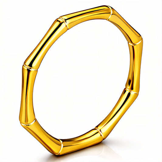 Ring, 18K Gold Plated Steel