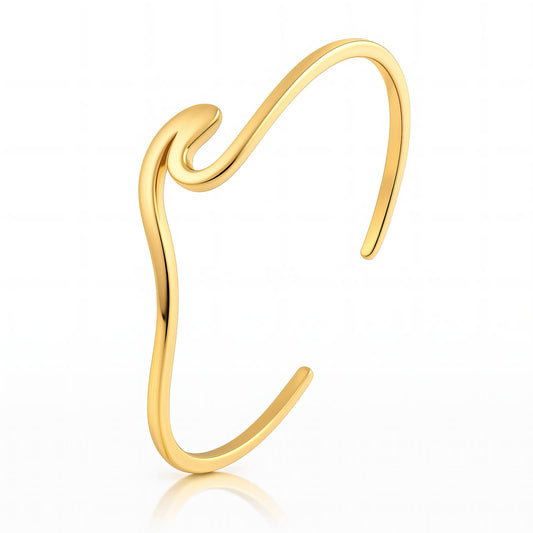Bracelet, 18K Gold Plated Steel