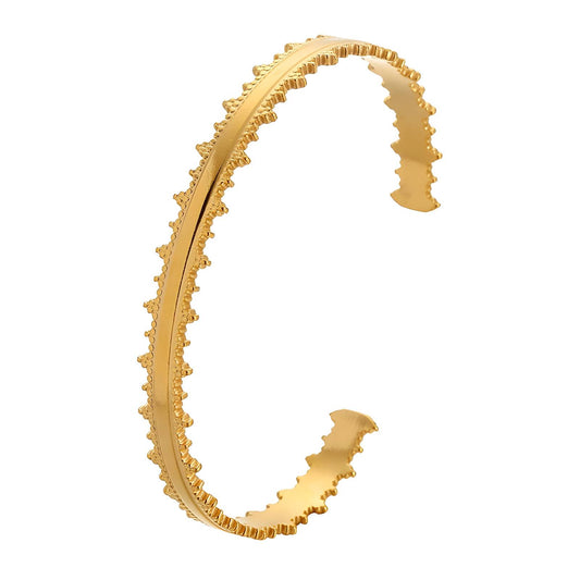 Bracelet, 18K Gold Plated Steel