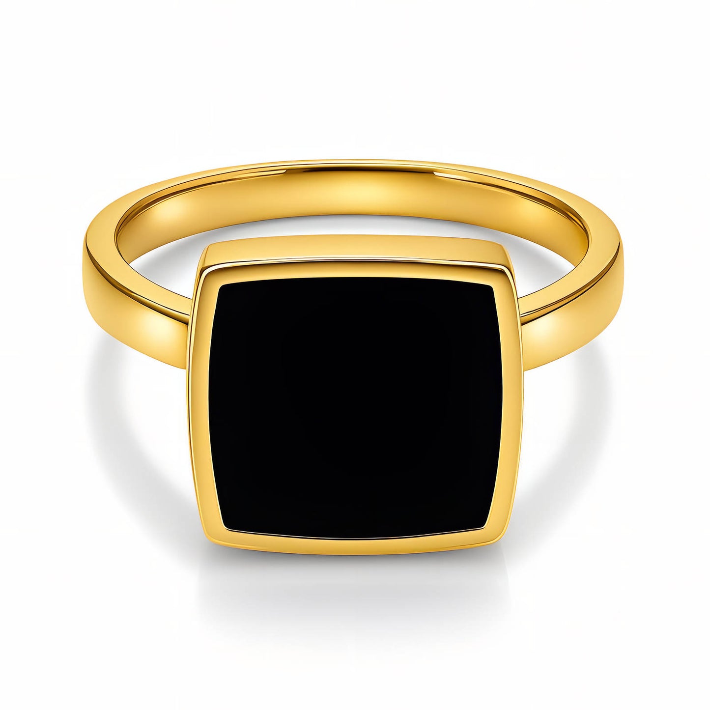 Ring, 18K Gold Plated Steel