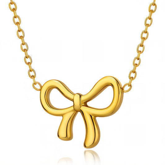 Necklace, 18K Gold Plated Steel