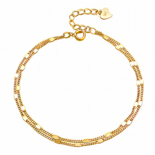 Bracelet, 18K Gold Plated Steel