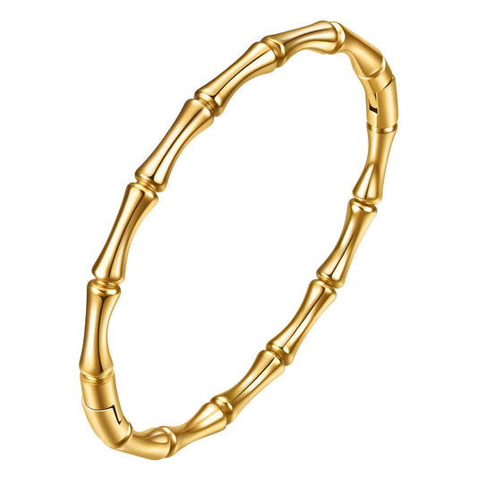 Bracelet, 18K Gold Plated Steel