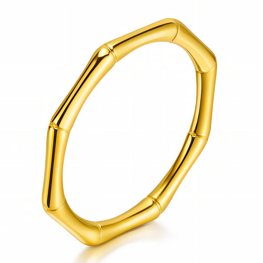 Ring, 18K Gold Plated Steel