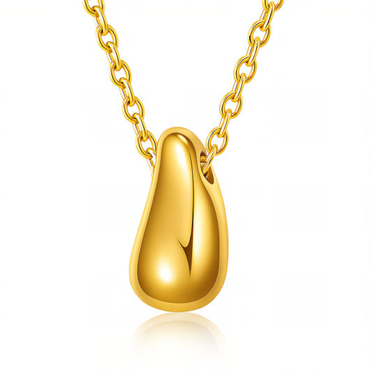 Necklace, 18K Gold Plated Steel