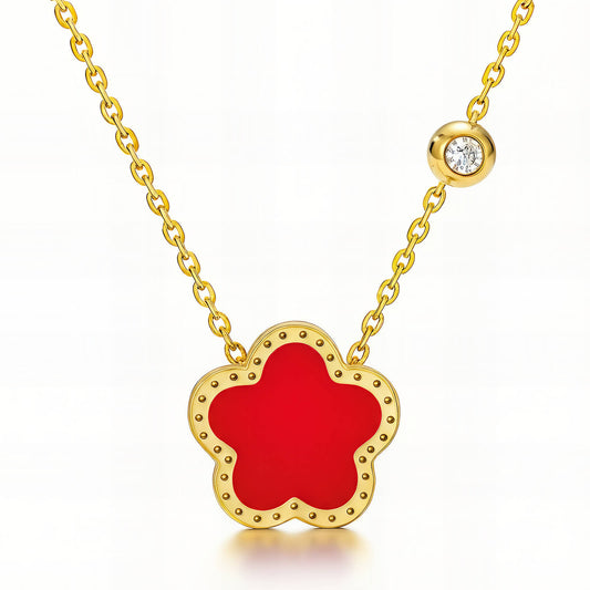 Necklace, 18K Gold Plated Steel