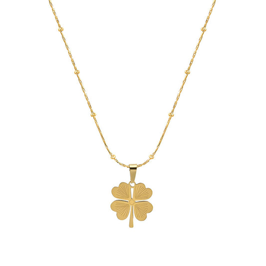 Necklace, 18K Gold Plated Steel
