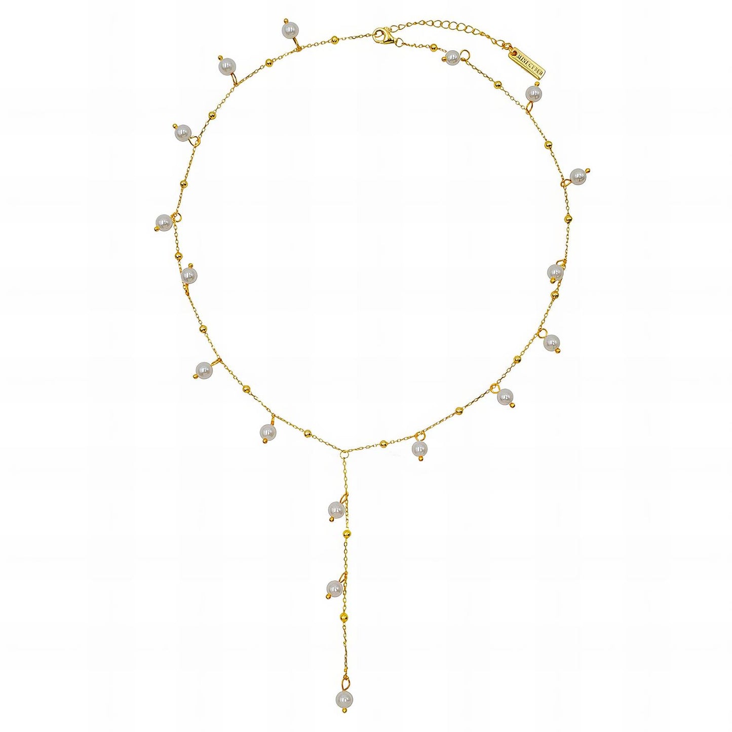 Necklace, 18K Gold Plated Steel