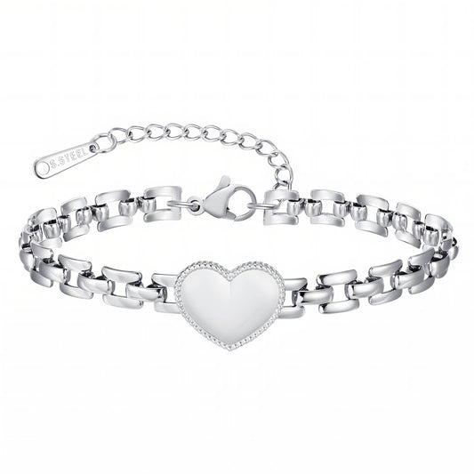 Heart Bracelet, Stainless Steel