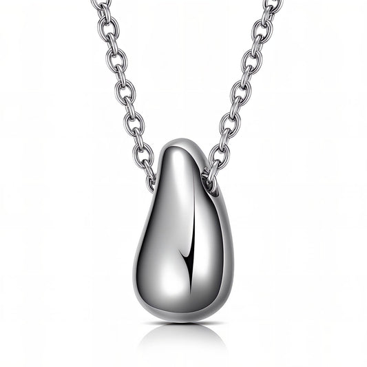 Teardrop Necklace, Stainless Steel