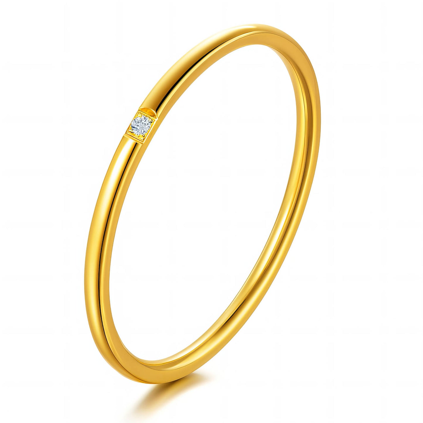 Ring, 18K Gold Plated Steel