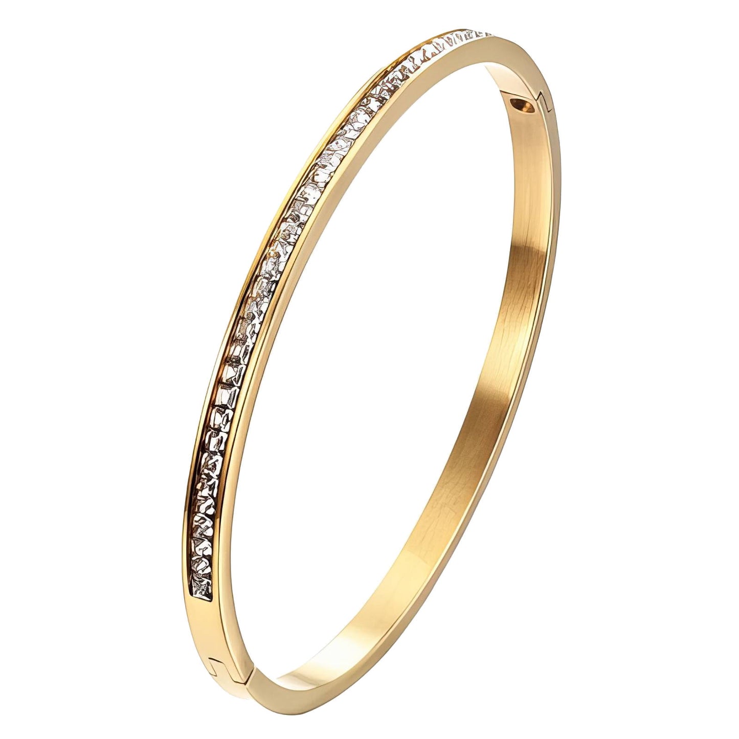 Bracelet, 18K Gold Plated Steel