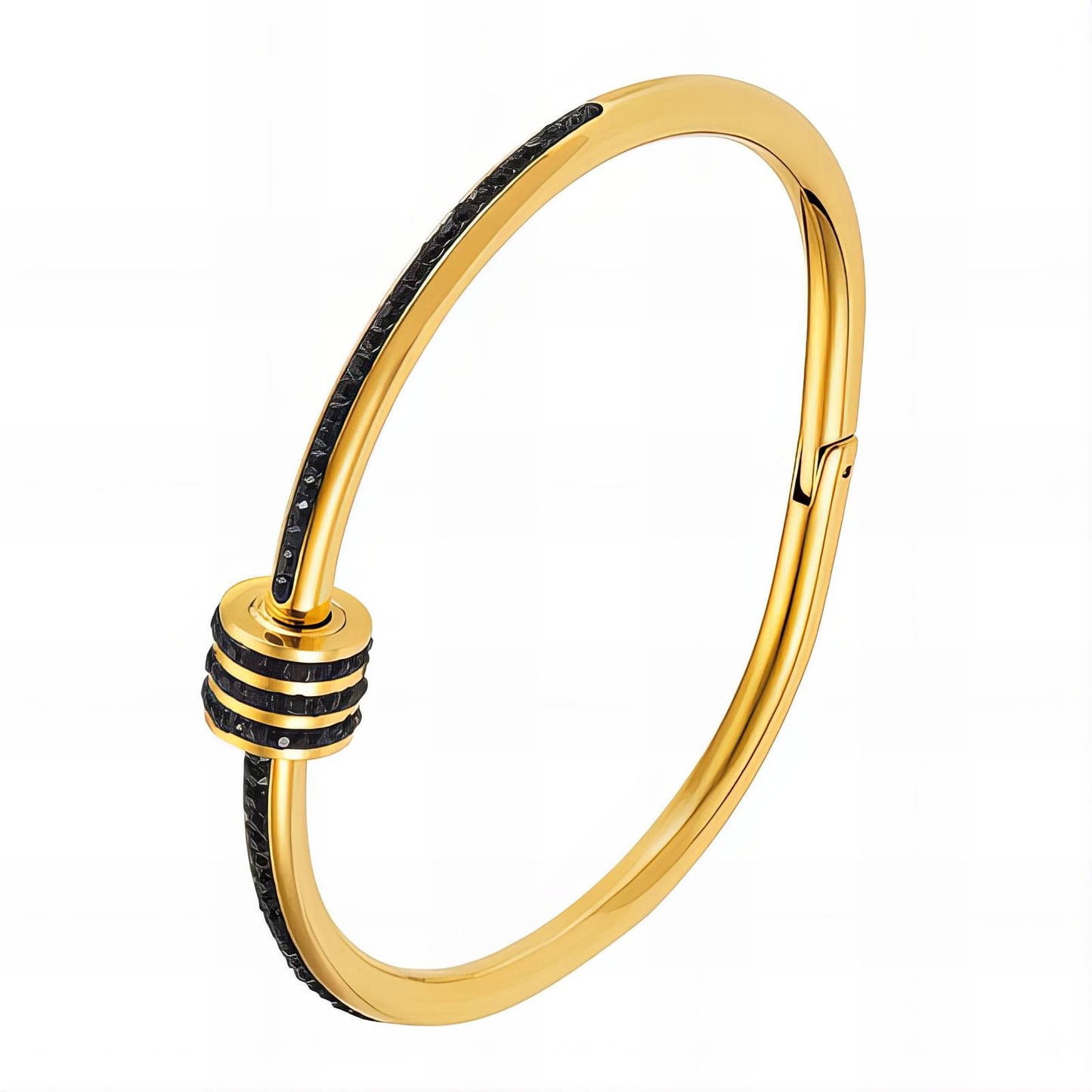 Bracelet, 18K Gold Plated Steel