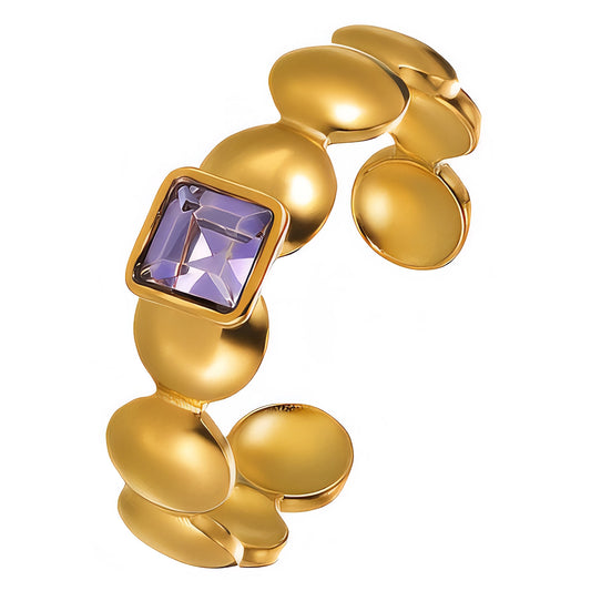 Ring, 18K Gold Plated Steel