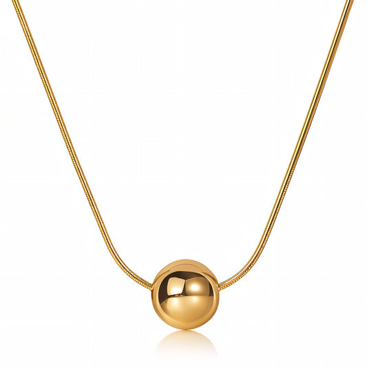 Necklace, 18K Gold Plated Steel