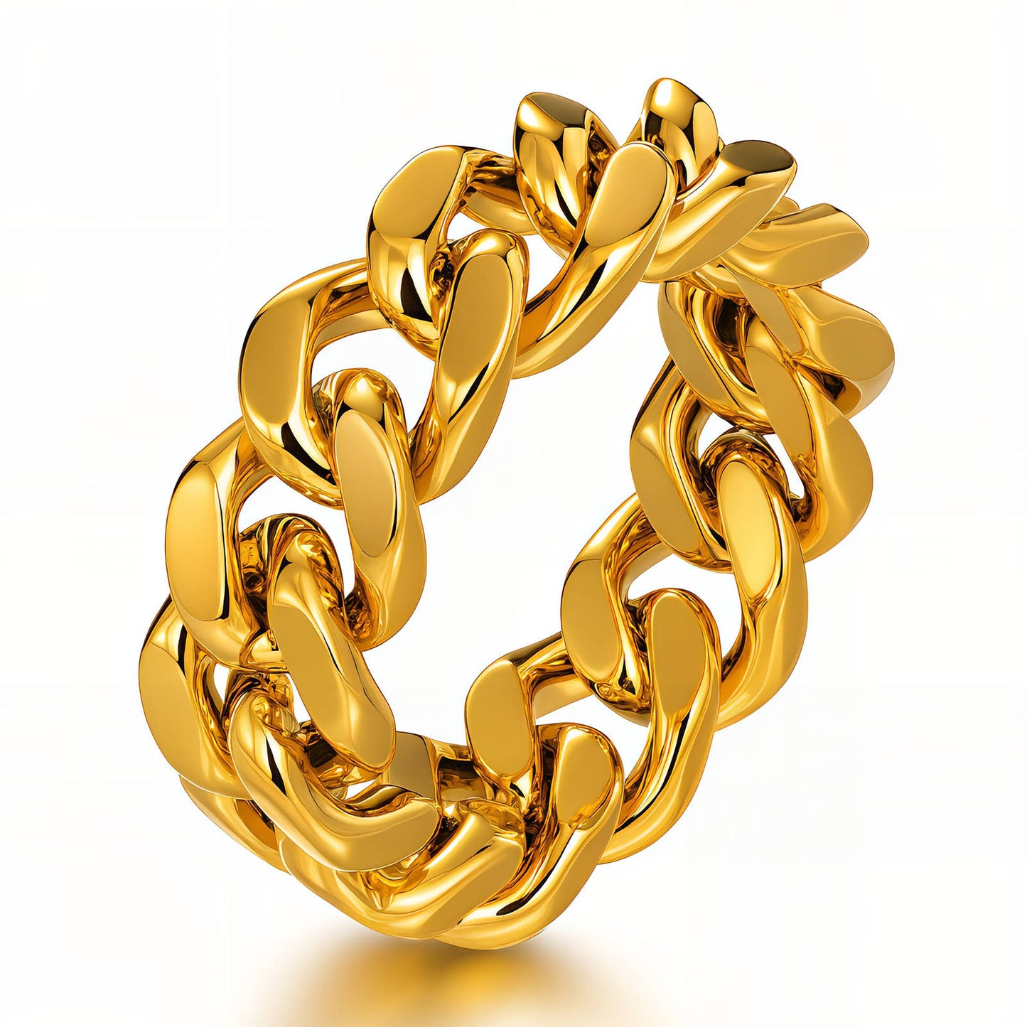 Ring, 18K Gold Plated Steel
