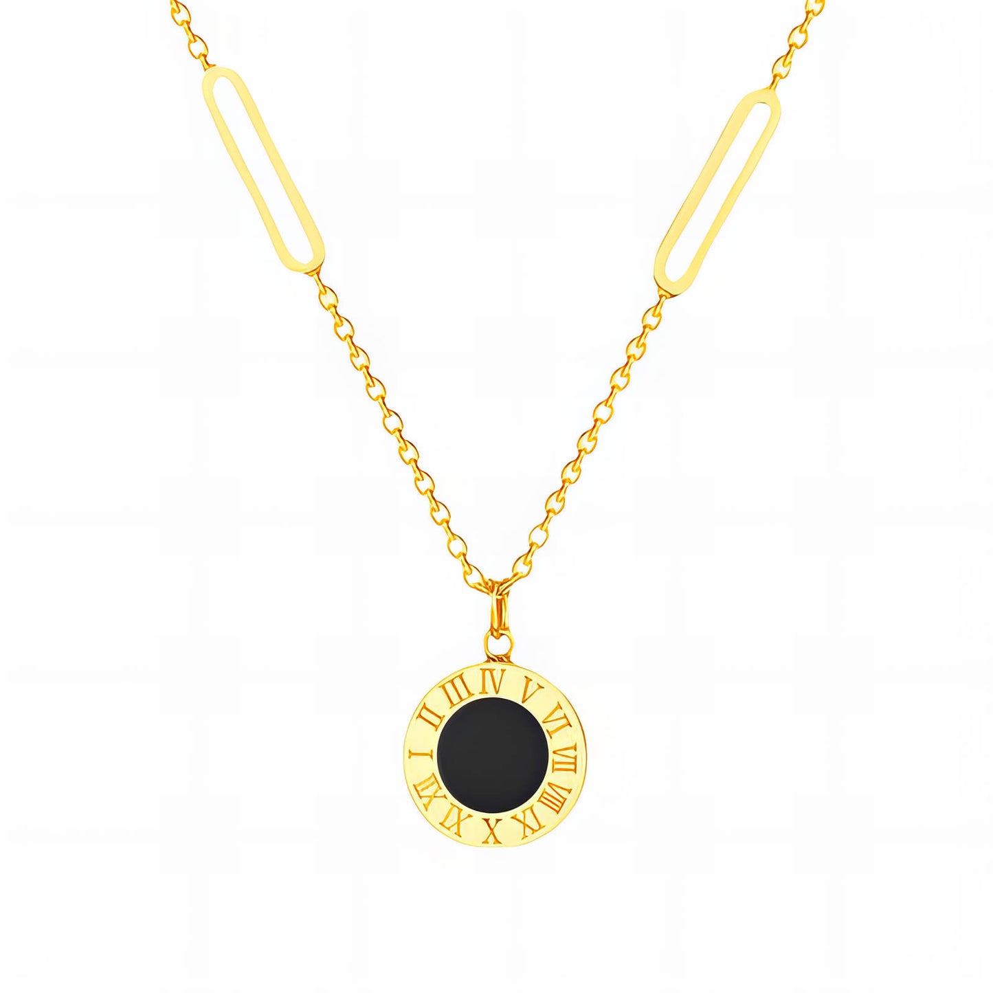 Necklace, 18K Gold Plated Steel