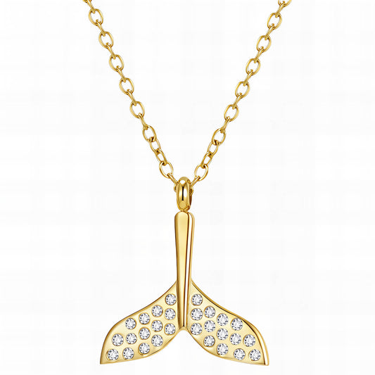 Necklace, 18K Gold Plated Steel