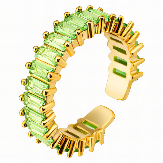 Ring, 18K Gold Plated Steel