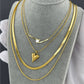Necklace, 18K Gold Plated Steel