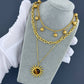 Necklace, 18K Gold Plated Steel