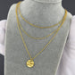 Necklace, 18K Gold Plated Steel