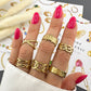 Ring, 18K Gold Plated Steel