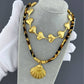 Seashell Necklace, 18K Gold Plated Steel