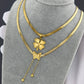 Necklace, 18K Gold Plated Steel