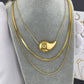 Necklace, 18K Gold Plated Steel