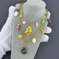Seashells Necklace, 18K Gold Plated Steel