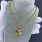 Snake Necklace, 18K Gold Plated Steel