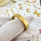 Ring, 18K Gold Plated Steel