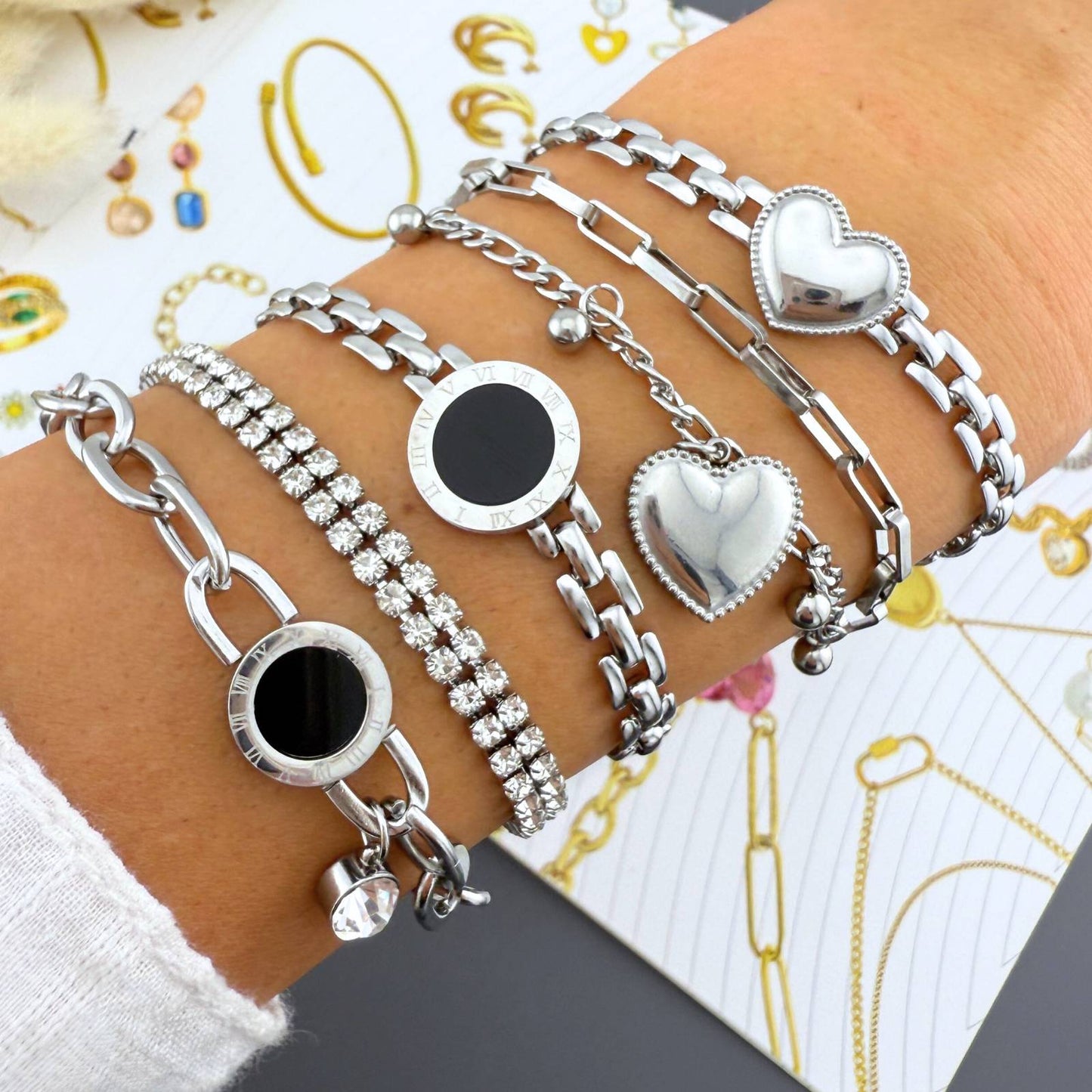 Heart Bracelet, Stainless Steel