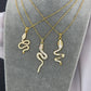 Snake Necklace, 18K Gold Plated Steel