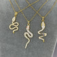 Snake Necklace, 18K Gold Plated Steel
