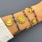 Sun Bracelet, 18K Gold Plated Steel