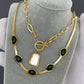 Necklace, 18K Gold Plated Steel