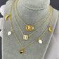 Necklace, 18K Gold Plated Steel