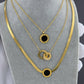 Necklace, 18K Gold Plated Steel