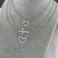 Hearts Necklace, Stainless Steel