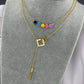 Necklace, 18K Gold Plated Steel