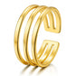 Ring, 18K Gold Plated Steel