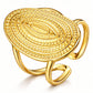 Ring, 18K Gold Plated Steel