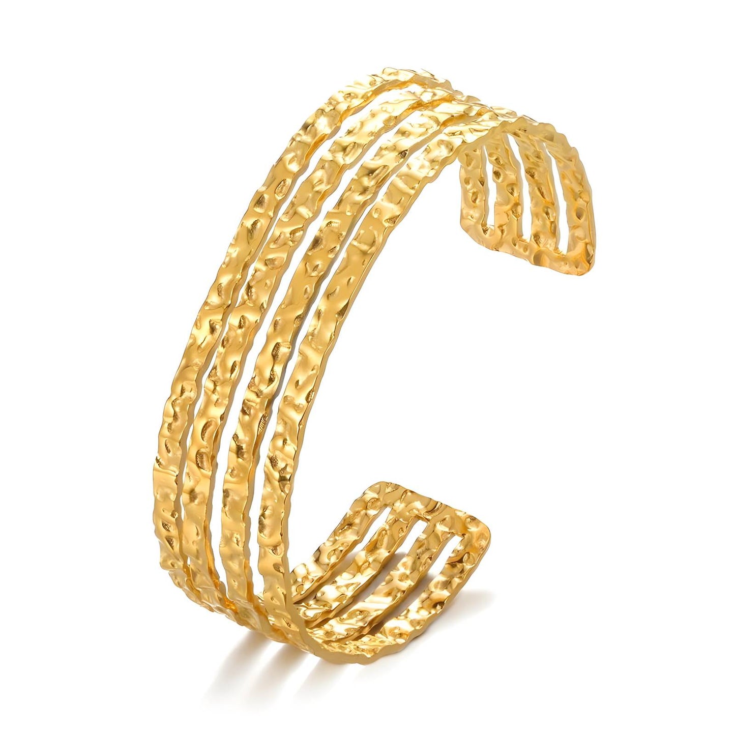 Bracelet, 18K Gold Plated Steel