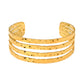 Bracelet, 18K Gold Plated Steel